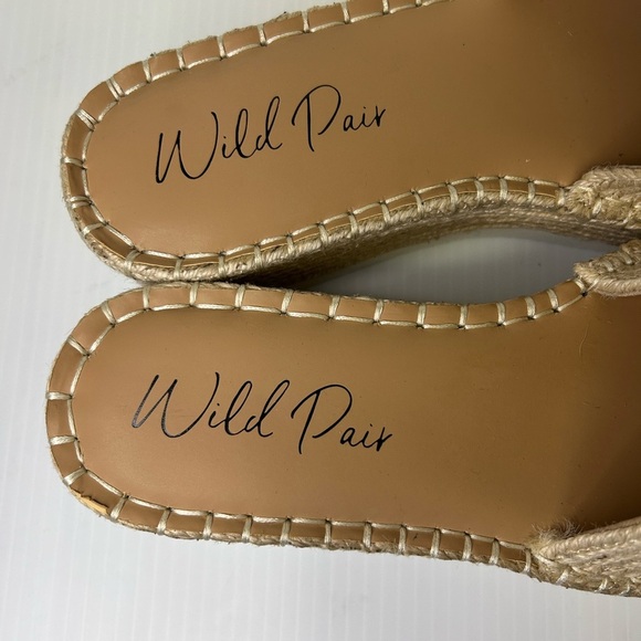🤩”Wild Pair” Shermer Slide Espadrille Platform Sandals Beige w/White Soles” - Picture 14 of 16